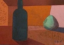 Bottle and fruit
