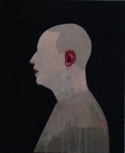Man with red ear